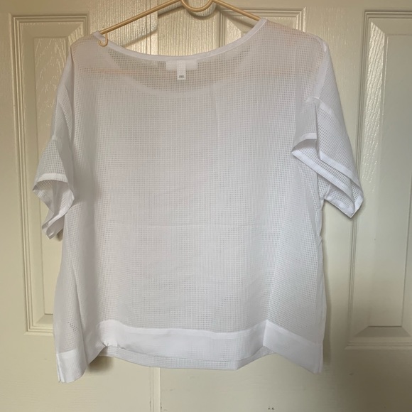 Mesh White Tee - Picture 2 of 5